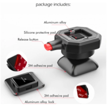 Telefona turētājs Swissten Quick Connect melns (61