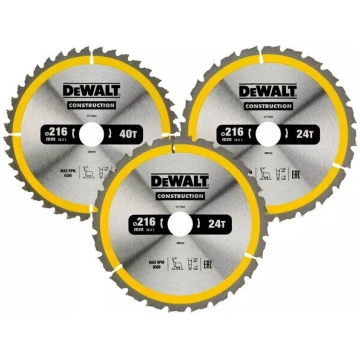 Ripas zāģis DeWALT DT1962-QZ 21.6 cm 3 gab Koks