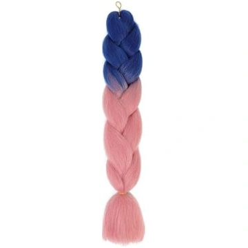 Jumbo-Flechthaar, 61 cm, Regenbogen-Ombré-Jumbo-Fl