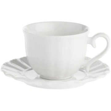LA PORCELAINA BIANCA Set of 6 coffee cups and sauc