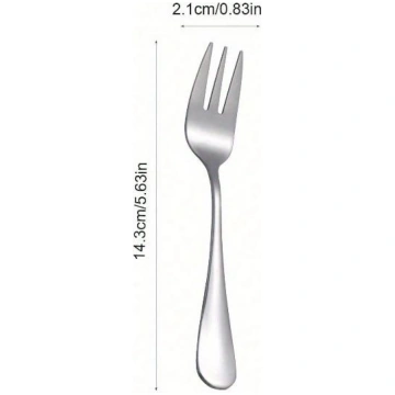 Stainless Steel Fruit Fork Set, Dessert Fork, Simp
