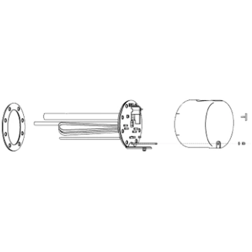 DRAŽICE Sildelements RDU 1 - 6 kW 100541564