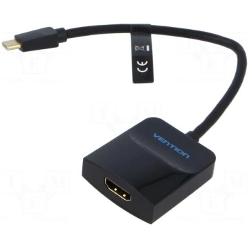 Adapter | HDMI socket,USB C plug | gold-plated | 0