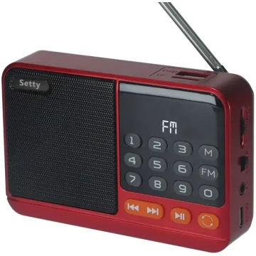 Setty mini FM radio un Bluetooth skaļrunis SFM-01M