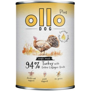 OLLO Plus Collagen Mono Turkey - wet dog food - 80