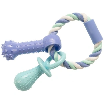 GimDog Dog Cotton Dent Plus Anello Corda C/TPR rot