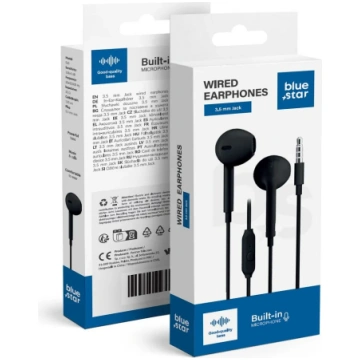 Wire earbuds Jack 3.5 mm Blue Star PA-E65 1.2 m bl