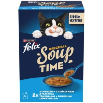 FELIX zupa kaķiem ZIVJU IZLASE 6*48g PURINA