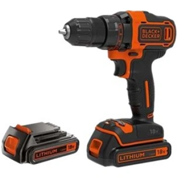 BLACK & DECKER 18V , 2x1.5 Ah Cordless drill drive