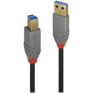 Lindy 3m USB 3.2 Type A to B Cable, Anthra Line 36