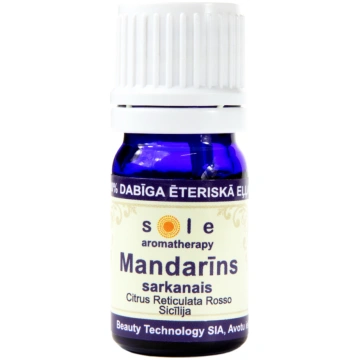 Sole, sarkano mandarīnu ēteriskā eļļa, 5ml