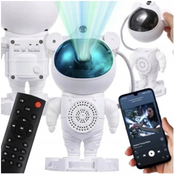 galaktikas un zvaigžņu projektors/astronauts ar sk