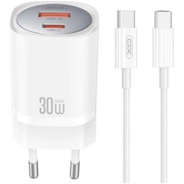 XO CE21 Mobilo telefonu lādētājs Type C/USB + Type