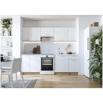 Virtuves komplekts DARIA 240 (240 cm) baltā krāsā