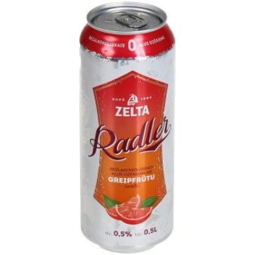 Alus bezalk. Zelta Radler grapefruit 0.5l can