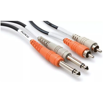 Audio kabelis Hosa CPR-202 — 2 m, 2×RCA (male) uz