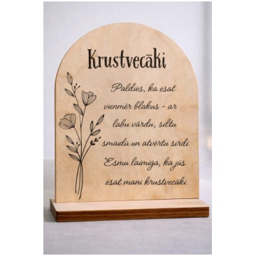 Dāvana krustvecākiem - dekors