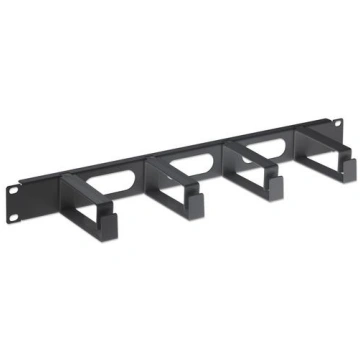 Intellinet Cable management 1U, 4 large plastic ri