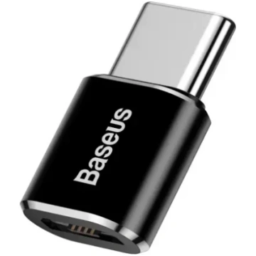 Baseus Mini adapteris Micro USB uz USB-C - Melns