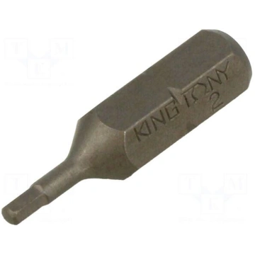 Screwdriver bit | hex key | HEX 2mm | 1/4" | Overa