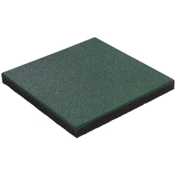 Gumijas drošības flīze KBT, 50x50x4,5 cm, zaļš