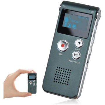 16 GB portatīvais digitālais diktofons audio ierak