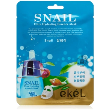 EKEL SNAIL Īpaši mitrinoša auduma sejas maska ar g