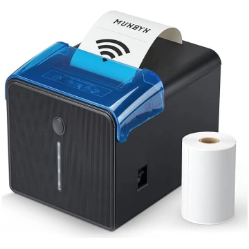 MUNBYN WLAN kvīšu printeris, 80 mm POS printeris a