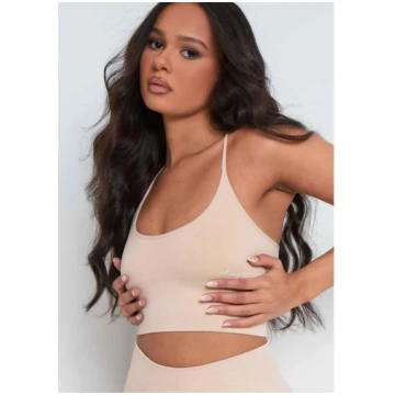 Missy Sport Cross Strap Seamless Gym Crop Top