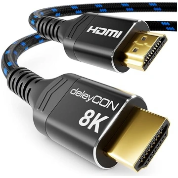 deleyCON 7,5 m 8K HDMI 2.1 kabelis (48G, īpaši ātr