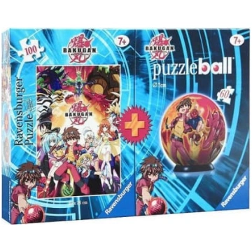 Ravensburger Komplekts: puzle 100el.+apaļa 60el. B