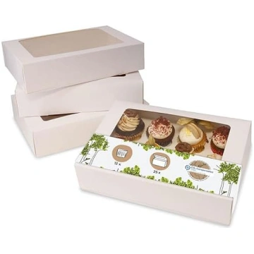 GREENBOX Cupcake Muffin Box ar lielu logu, ieskait