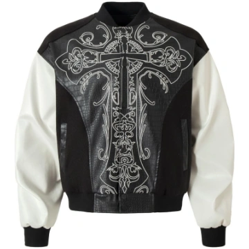 IAC | CUORE NERO leather bomber jacket - L