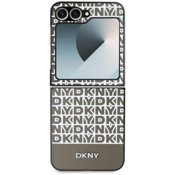 DKNY PU Leather Repeat Pattern Bottom Stripe Case 