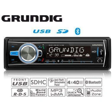 GRUNDIG GX-33 Automagnetola ar BLUETOOTH/USB/SD/AU