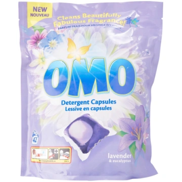 Kapsulas veļas mazgāšanai OMO 42x20g=840g - LAVEND