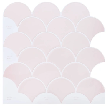 Zivs skalas flīze 50 pcs gaiši rozā 30 x 30 cm