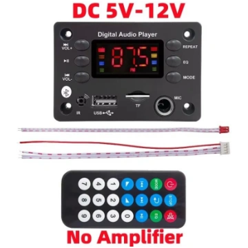 DC 5V-12V Bluetooth 5.0 MP3 WMA WAV APE dekoders b