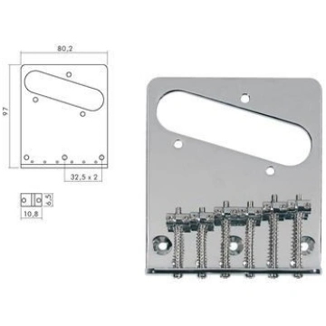 Boston bridge-tailpiece T-64-C Tilts 16765