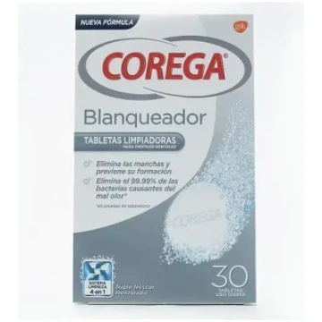 GSK Corega™ Whitening 30 Effervescent Tablets 8470