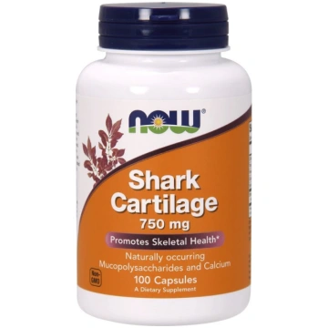 NOW Foods haizivs skrimšļi, 750 mg - 100 kapsulas