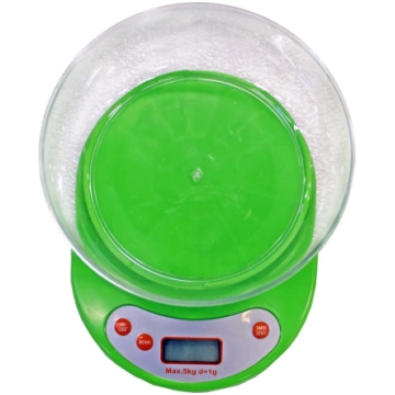 Svari virtuves digitalie ar trauku 5kg zali 905174
