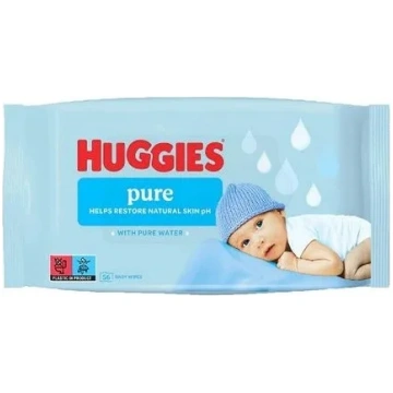 HUGGIES Pure mitrās salvetes 56gab » Grezni.lv » I