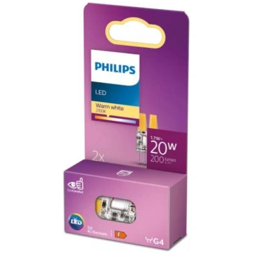 PHILIPS LED 20W G4 WW 12V ND micro 2-paka spuldze 
