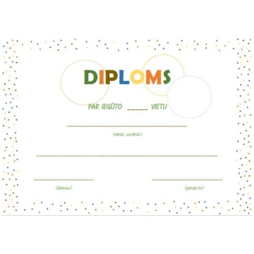 Diploms, atzinības raksts un pateicība