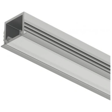 Profilo da incasso in alluminio argento anodizzato