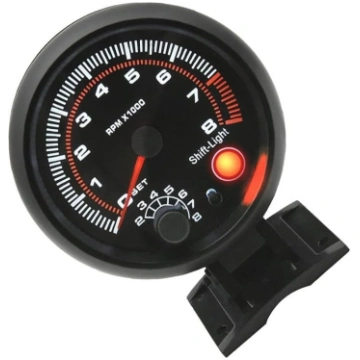 12 V automašīnas tahometrs, 0–8000 apgr./min., apg