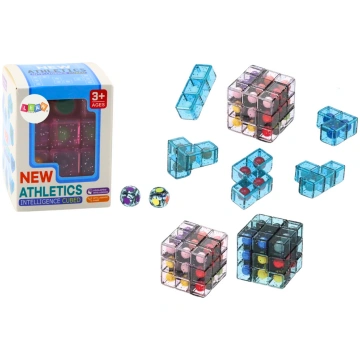 Logic Blocks Puzzle Puzzle Cube Game Pink Lean Toy