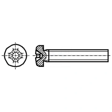 Screw | M3x5 | Head: cheese head | Phillips | stee