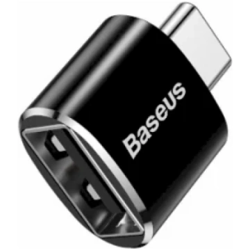 Adapteris Baseus USB Type-C Male - USB-A Black